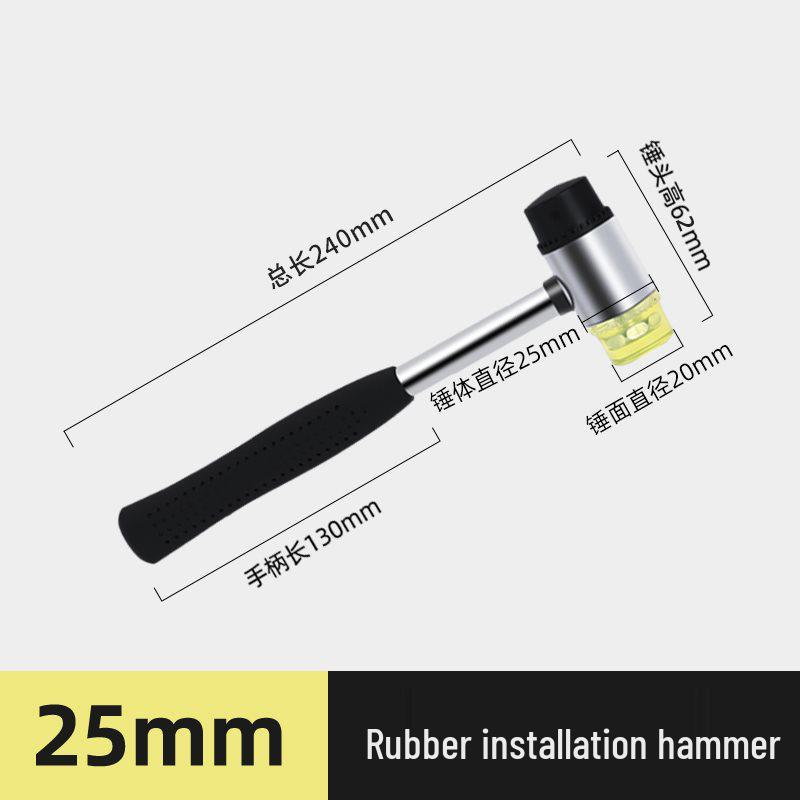 Compact Rubber Installation Hammer for Floor Tiles and Tapping