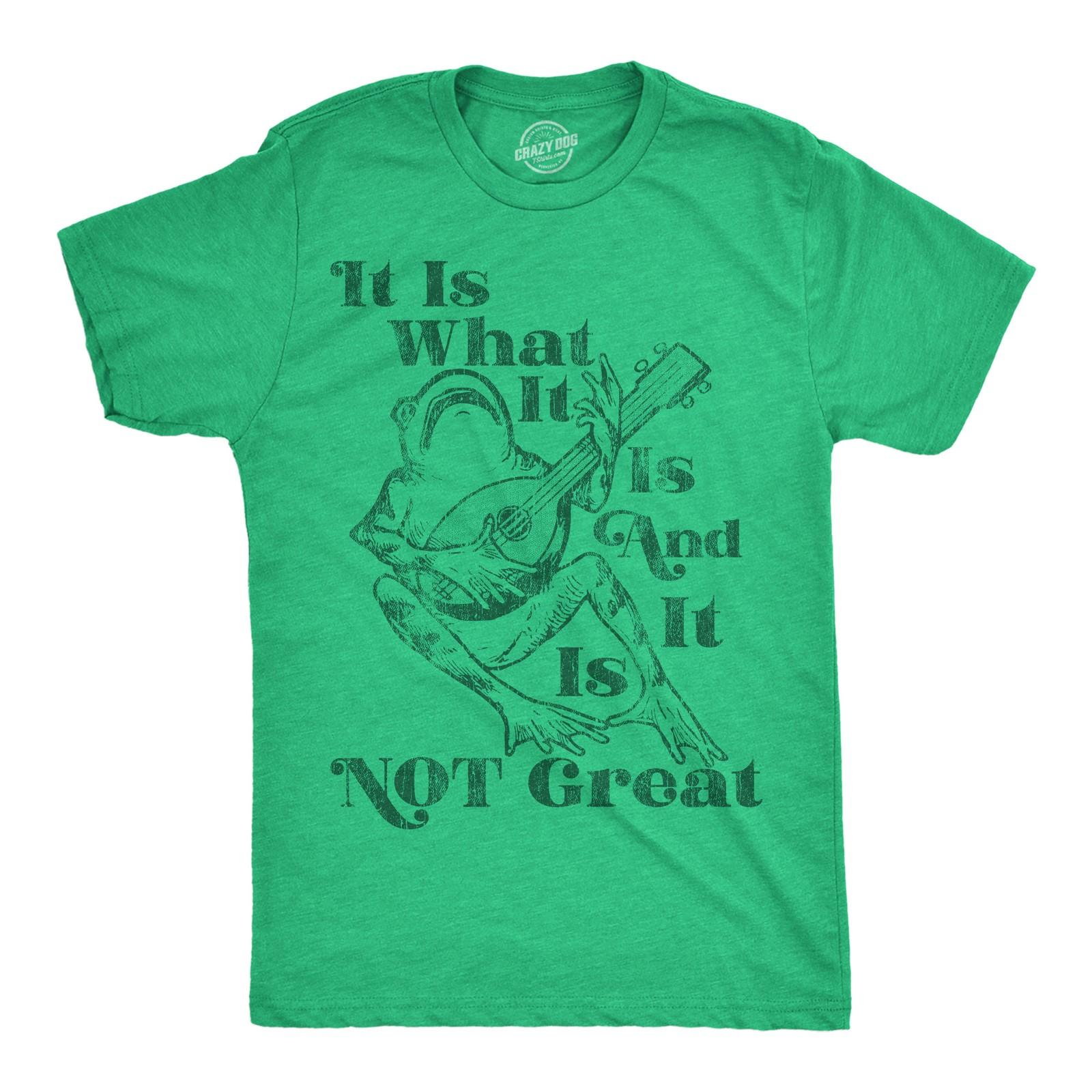 Mens Funny T Shirts It Is What It Is and It Is Not Great Sarcastic Graphic XXL