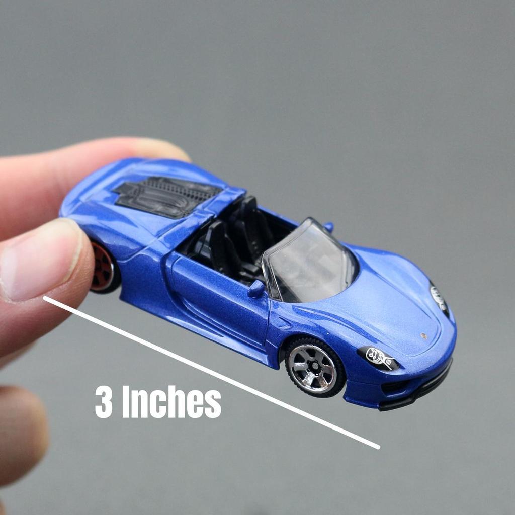 1/61 Porsche 918 Spyder Toy Car Model CCA MSZ 1:64 Diecast Miniature Free Wheels Collection Suitable for Hot Wheels Gift Kid