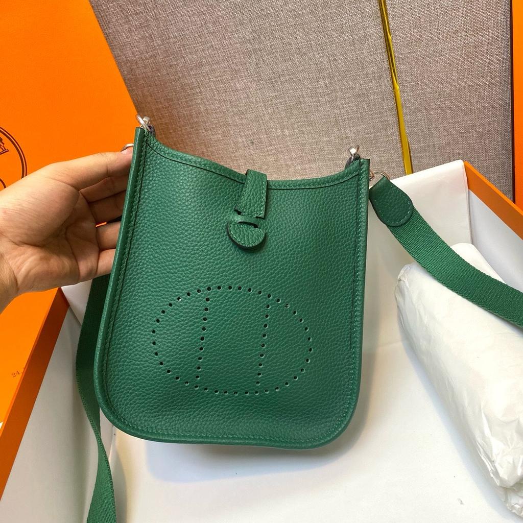 Togo Leather Evelyn Leather Cross-body Bag Top Layer Cowhide Casual Mobile Phone Bag Simple and Versatile Pure Leather Women's Bag