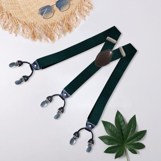 Hosenträger für Herren, verstellbar, mit Schnellverschluss, verschleißfest, rutschfest, mit robusten Clips, Mehrzweck-Hosenträger aus Polyester mit Y-Rücken für Herren