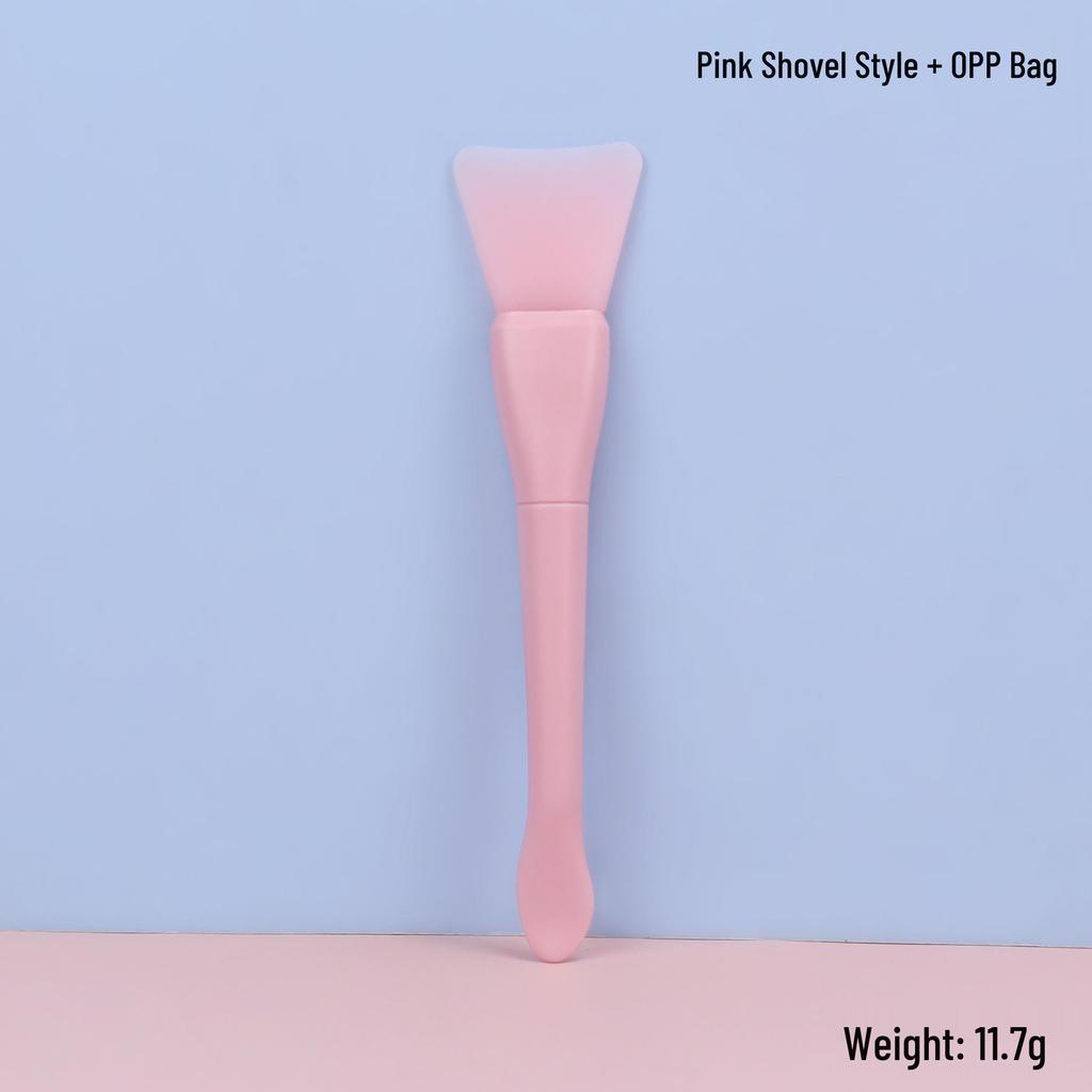 Doppelköpfiges Silikon-Maskenpinsel-Set: Fischschwanzlöffel zum Mischen, Auftragen, Auslöffeln und Entfernen von Schlammmasken