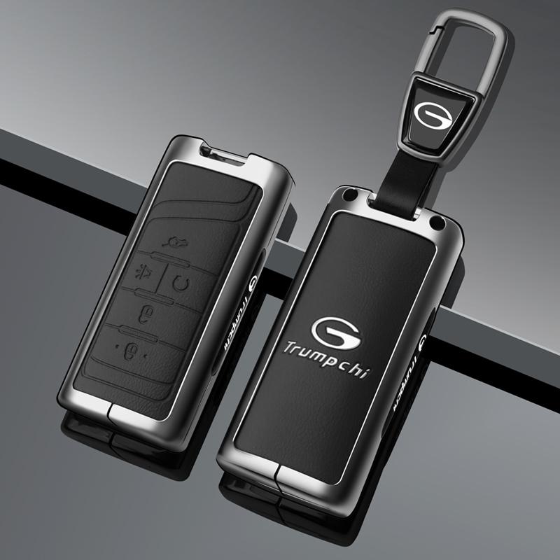 Zinc Alloy Leather Car Key Fob Case Case Gac Trumpchi Gs4 Gm8 Gs3 Gs5 Ga3 Ga4 Ga6 Sgs7 Legend Gs8 Key Fob Protective Cover