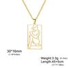 My Shape Shapely Beauty Women Necklaces Charming Pictorial Girl Pendants Pendants Neck Chain Stainless Steel Fashion Jewelry