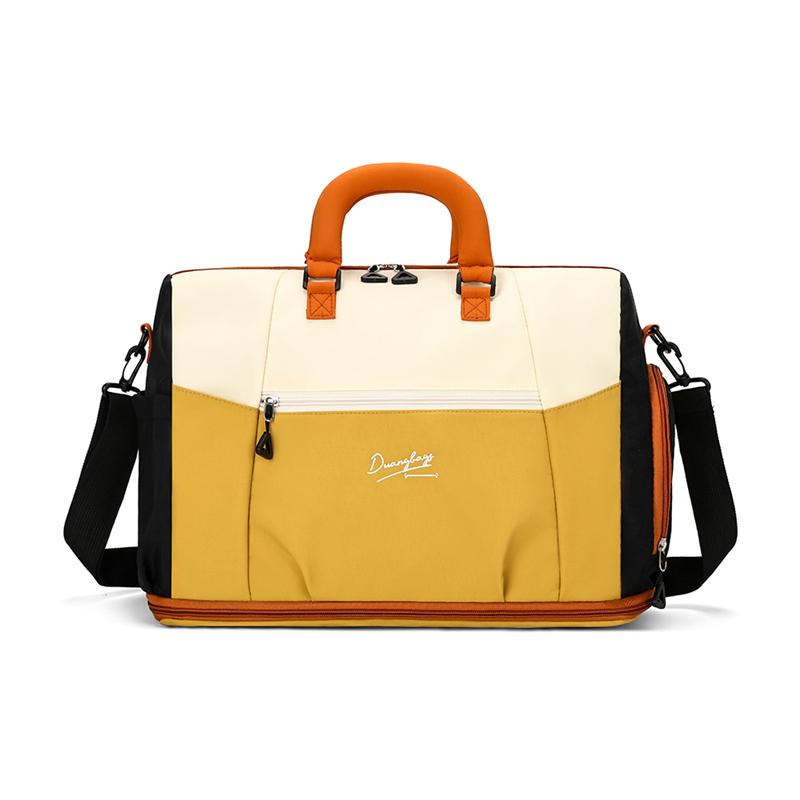 Contrast Color Travel Bag Women's Multi-Layer Storage Bag Crossbody Bag