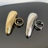 Geometric Metal Teardrop Ring Metal Smooth Finger Rings Big Teardrop Rings  Party