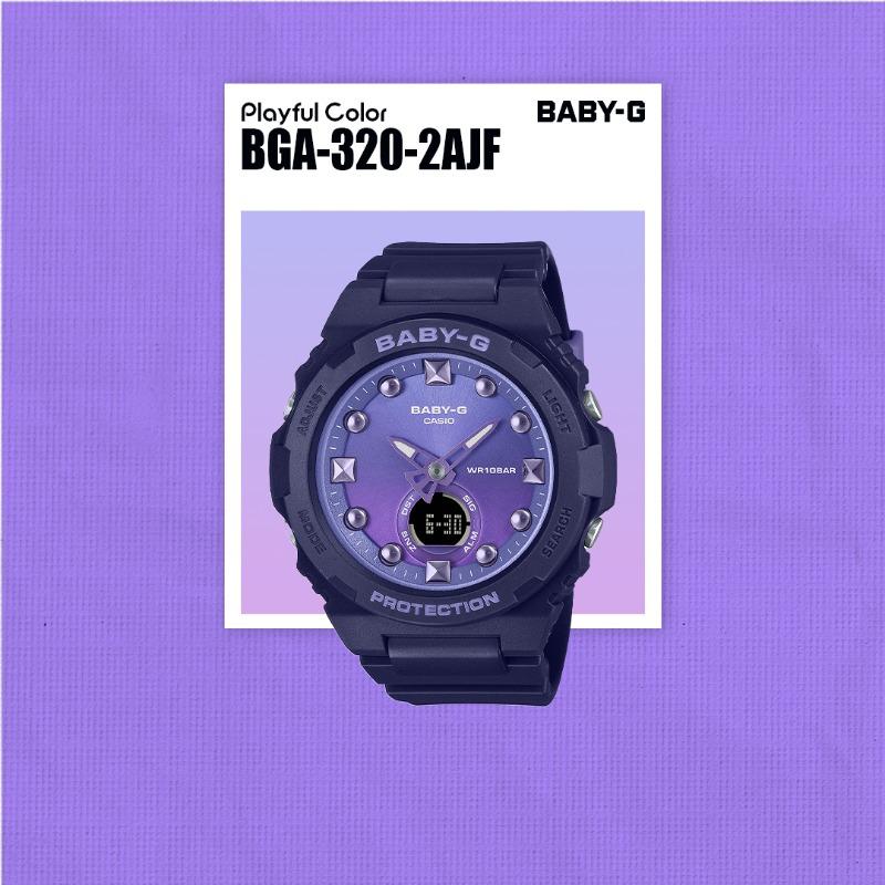 Casio Men's Resin 100M Water Resistant Analog Shock Resistant Quartz Watch BGA-320-2A