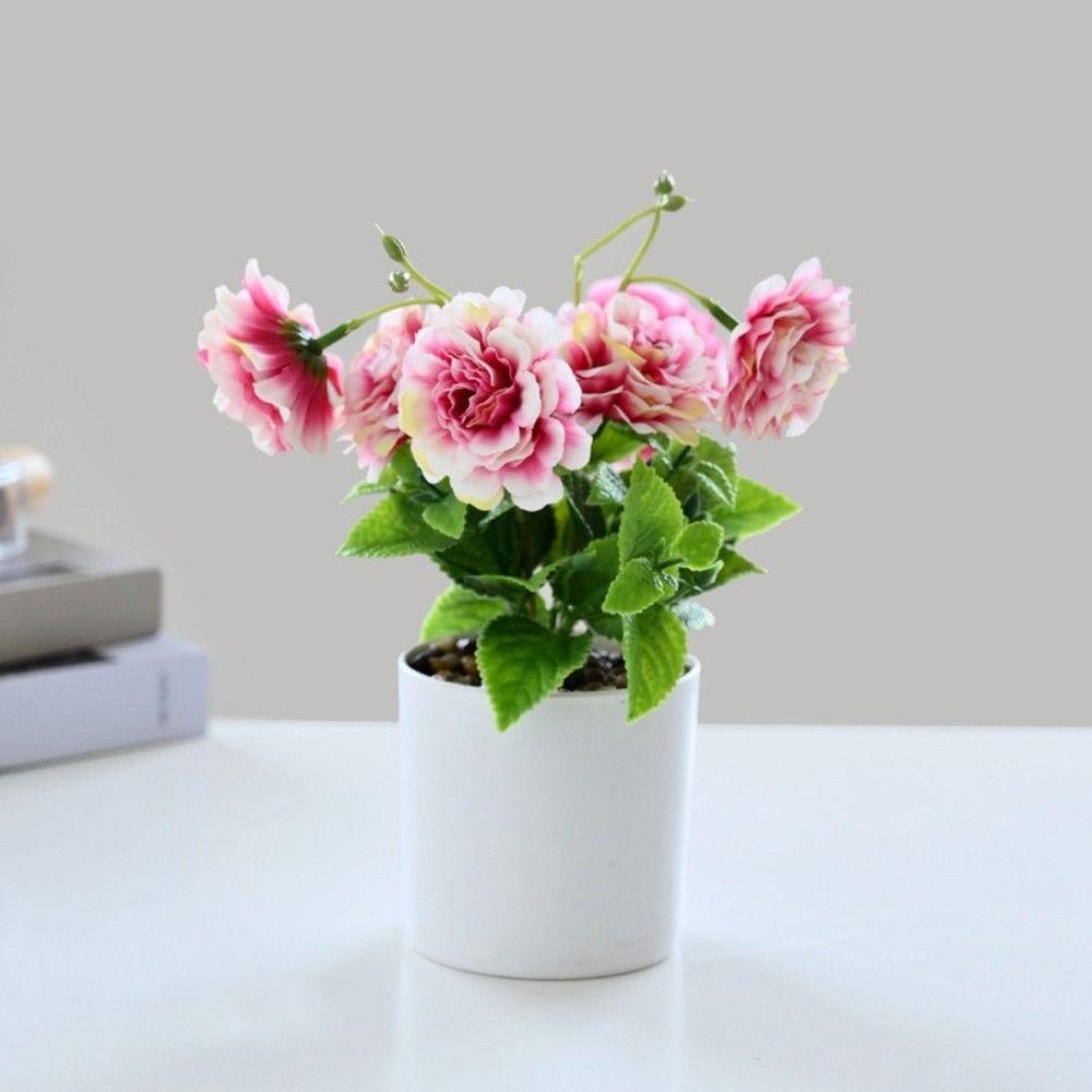 Thekenaufsteller Künstliche Blume Platzierung Topfpflanze Geschenk Kunstpflanze Blumenpott Party Dekoration
