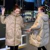 Women Winter Cotton Jacket 2025 New Women Warm Thicken Cotton Coat Korean Loose Bread Clothing Winter Long Hooded Parkas Outwear