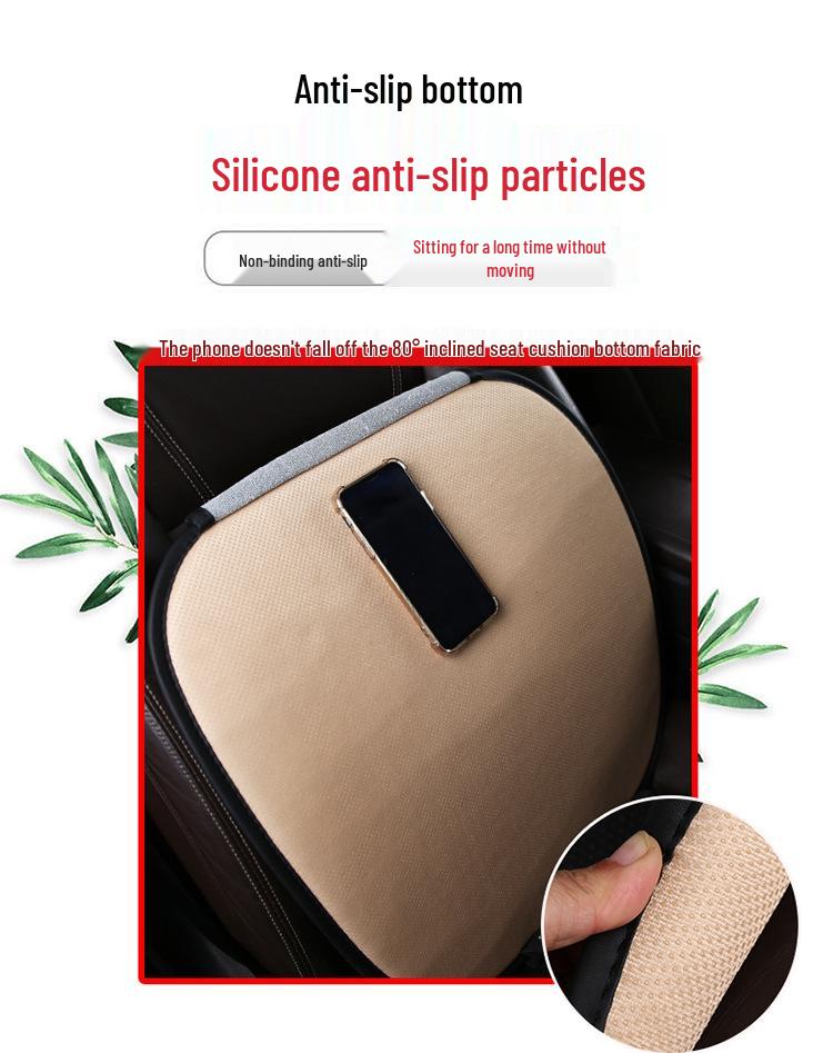 Vier Jahreszeiten Universal Auto- & Bürostuhl Sitzkissen Set – Bequeme Baumwolle & Leinen Dual-Use, Ohne Rückenlehne, 3-teilig