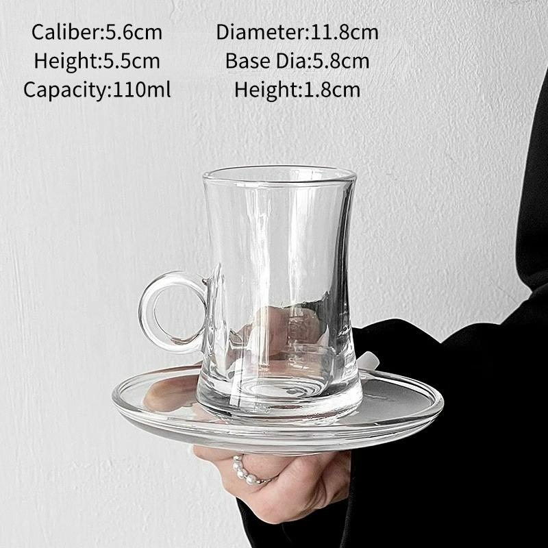 Turkish Coffee Cup And Saucer Set European Style Wine Glasses Cups Creative Coffee Cup Sets Engraved Wine Glasses Cup Cafe Tools