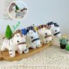 Fluffy Cartoon Animal Horse Keychain Collection Horse Doll Key Ring  Backpack Decoration