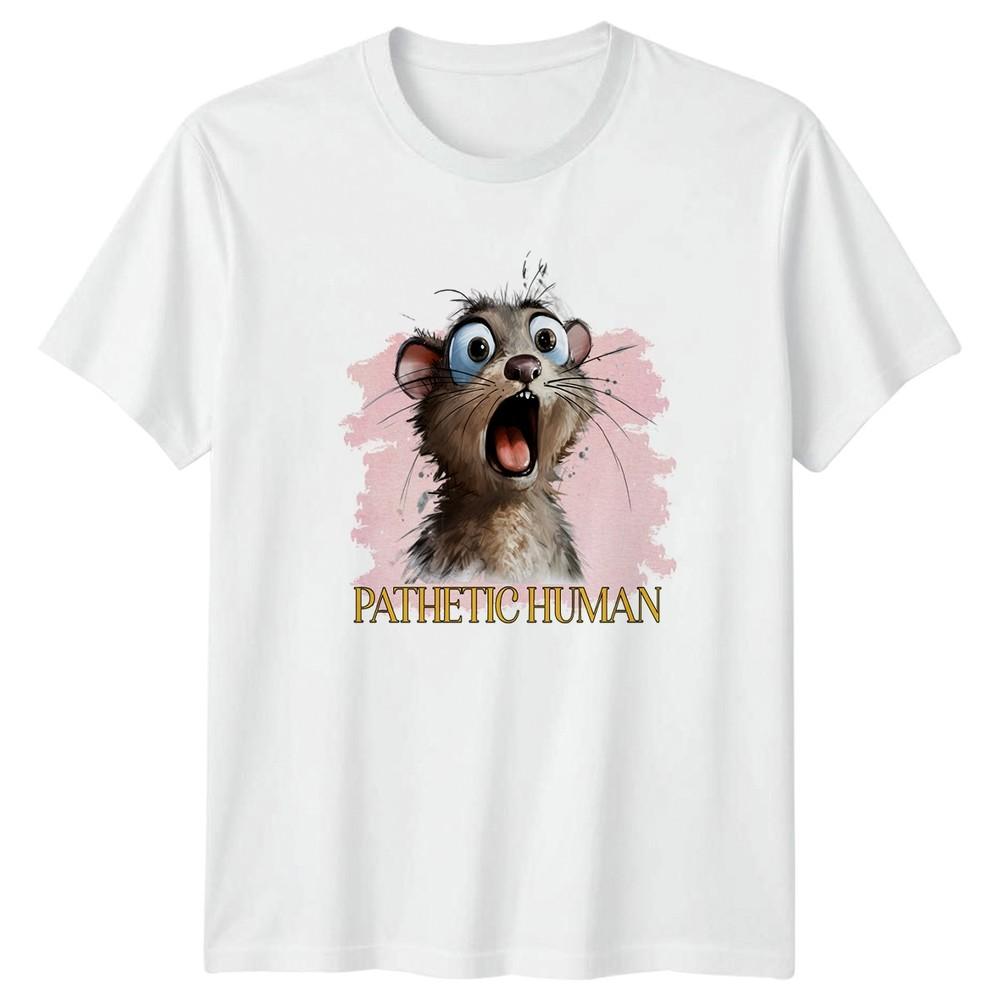 Pathetic HuUnisex TShirt Funny Cat Animal Humor Birthday Gift For Him And Her