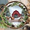 Nativity Wooden Christmas Sign with Manger Pattern - Navidad Sign for Front Door Wall Hanging Decor - Ideal Christmas Gift