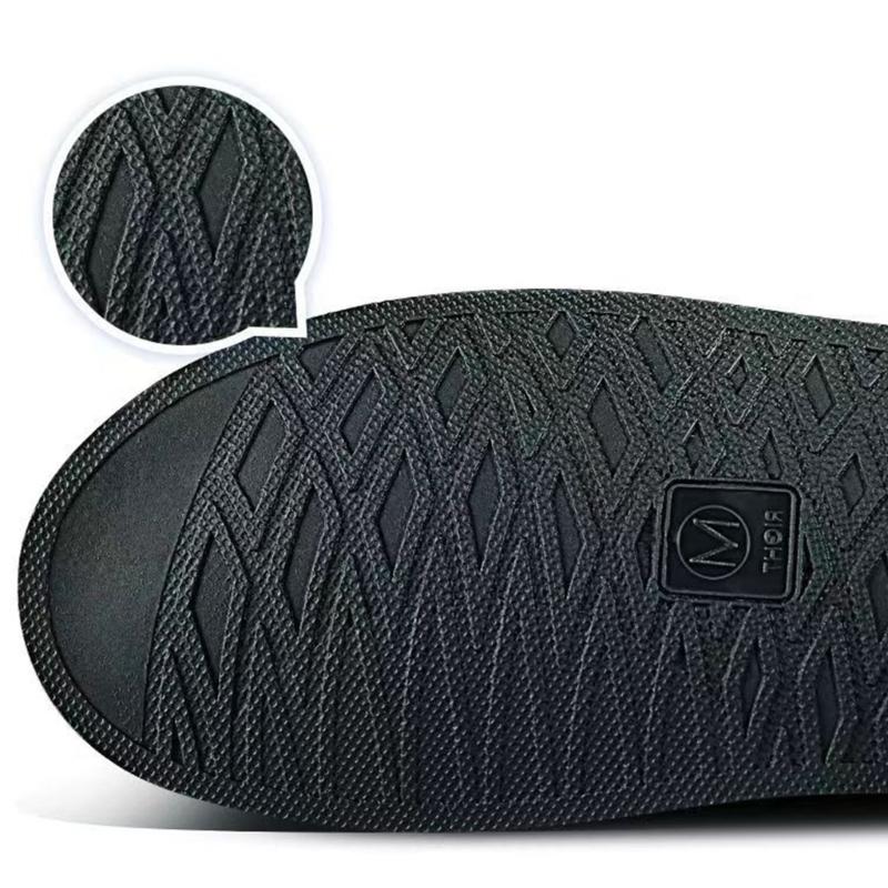 Waterproof Rainproof PVC Boot Shoe Covers Slip Resistant Zippered Galoshes For Hiking Cycling Daily Commuting
