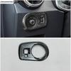Front Head Lights Lamps Switch Button Control Panel Cover Trim Matte / Carbon Fiber Accessories Interior For MG ZS 2018 -