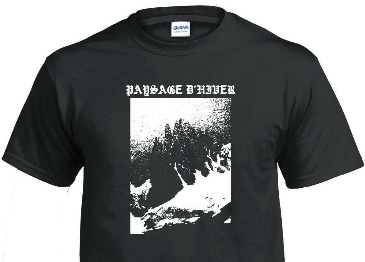 Paysage d Hiver T-Shirt Black Metal 80s Horror Movie Vampire Dungeon Synth Goth 4XL