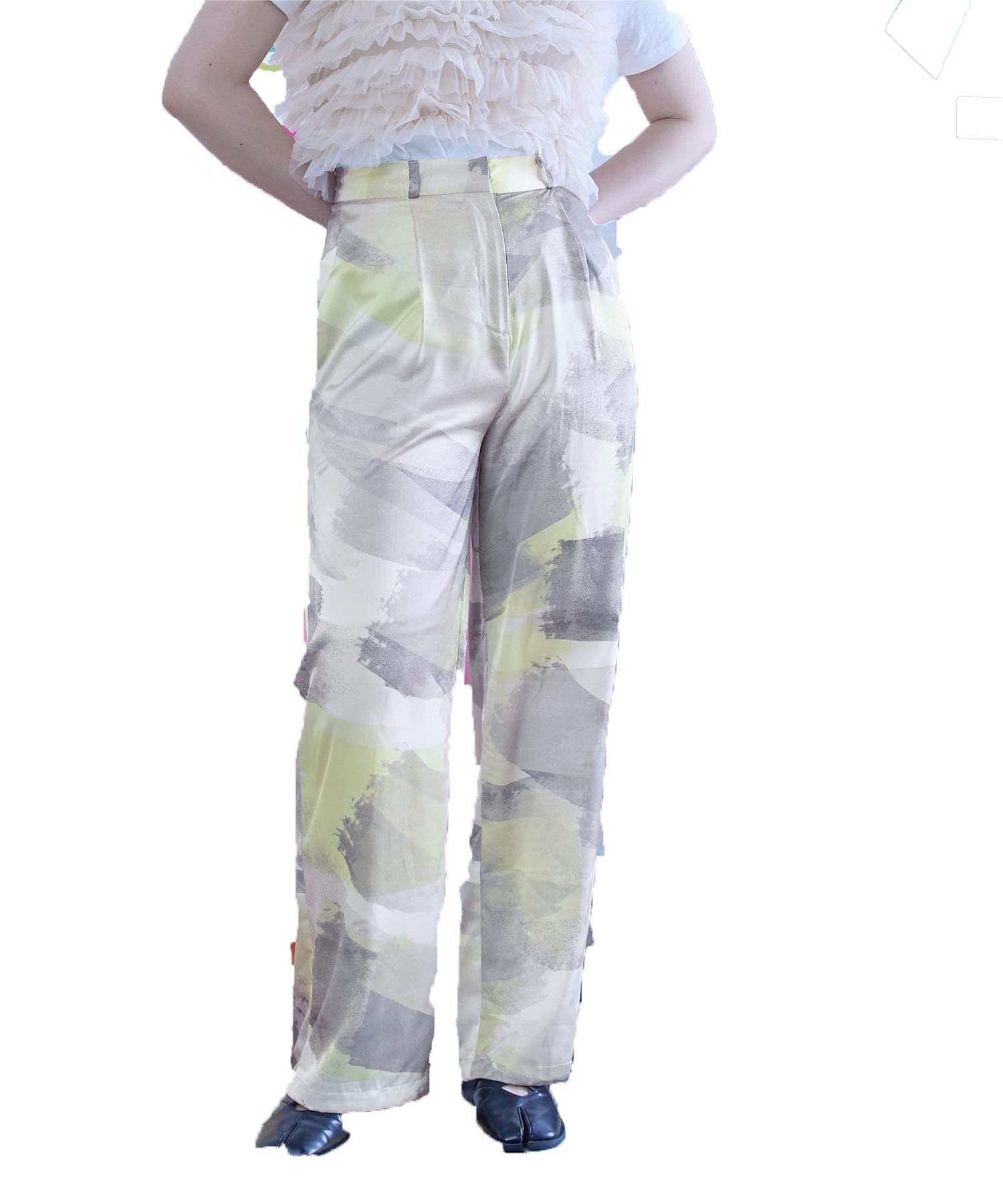 

Miette Пестрые Широкие Брюки RDXN1738 Один Размер Женские Цвет Off-White