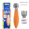 Orange Foot File Callus Remover - Stainless Steel Foot Scraper Tool for Dead Skin Removal.