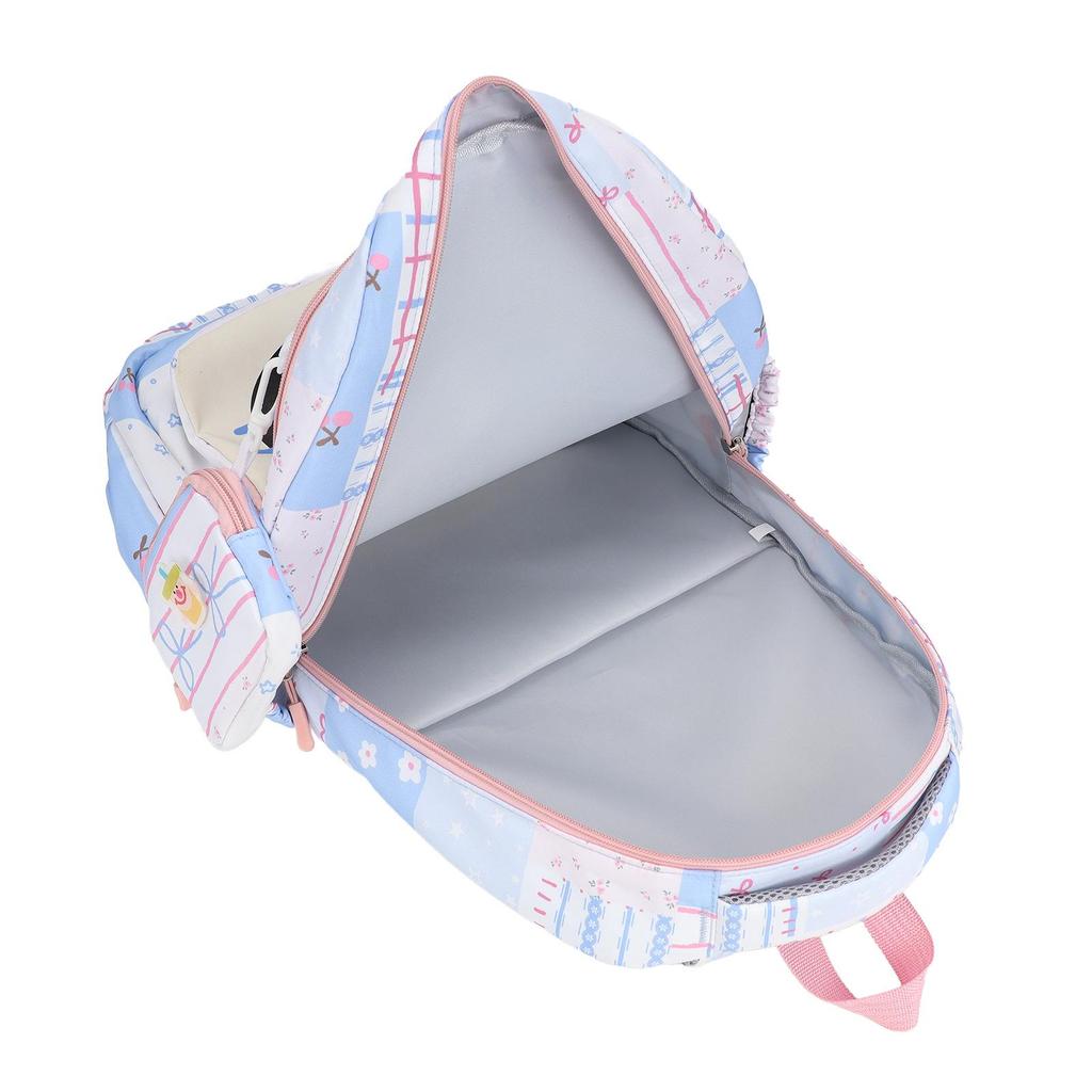 Lightweight Large Capacity Cat Cartoon School Backpack for Boys and Girls