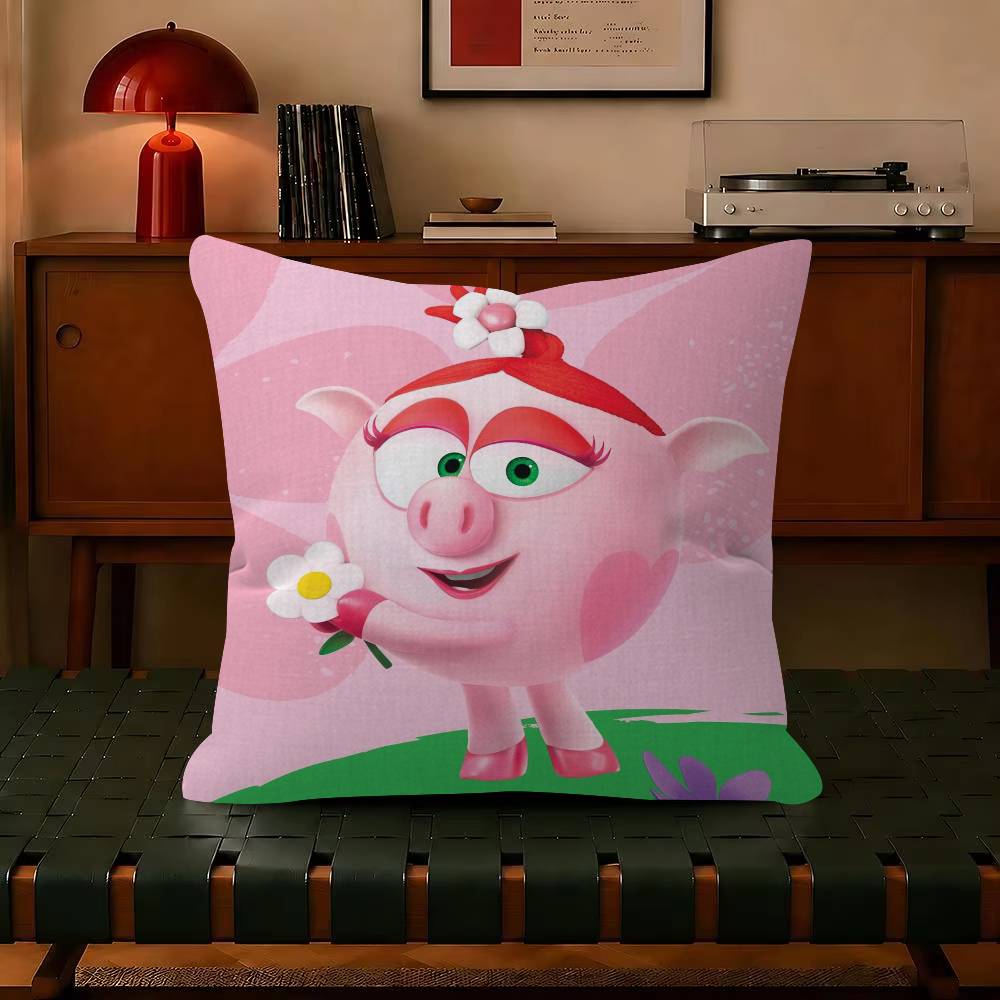 Süß lustig Cartoon kikoRiki Smeshariki Chiko Rechteckig Dekorativ Zimmer Kissenbezug Heimdeko Schlafzimmer Sofa Bett Kissenbezug x