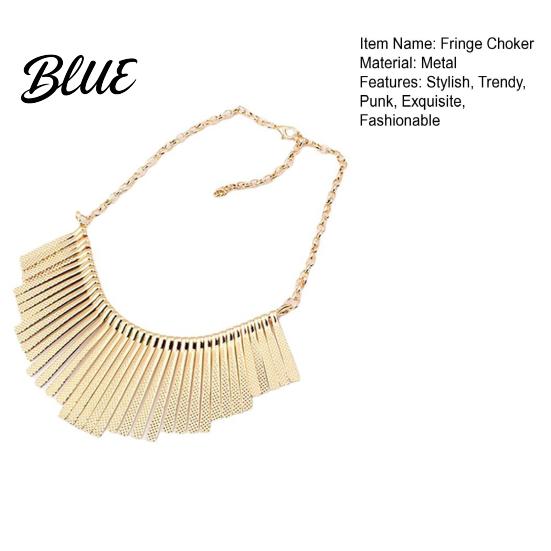 Choker Raffinato Gioielli Barre Scintillanti Collana Metallica Pettorina Collare Chunky