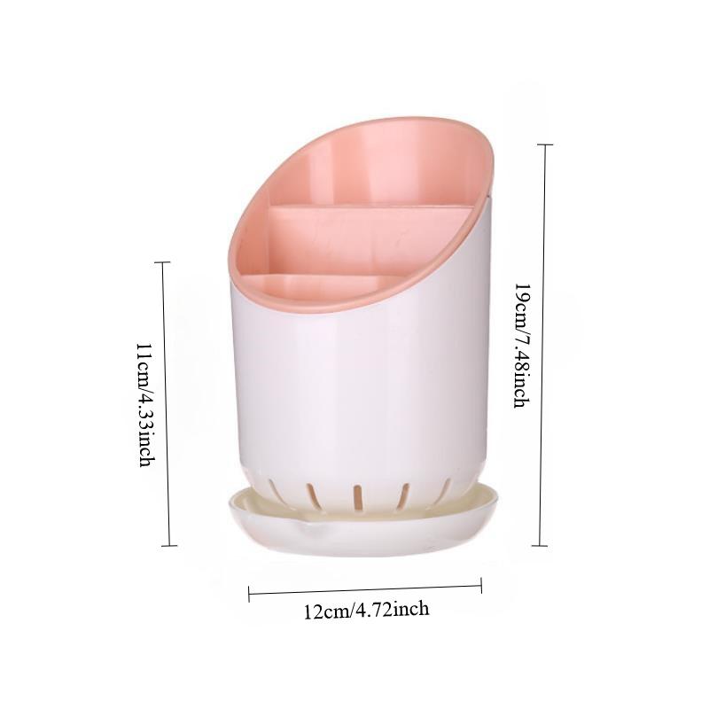 Plastic Drain Chopstick Holder, Hollowed Out Chopstick Cage, Kitchen Utensil Compartment Storage Rack, Chopstick Storage Rack