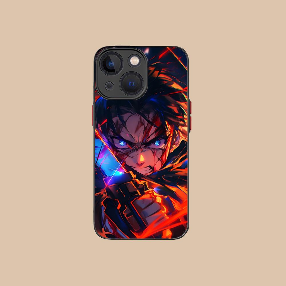 AOT Eren Mobile Cell Phone Case for iPhone 16 15 14 13 12 11 X XR XS 8 7 Pro Max Plus Mini Colour Printing Silicone Luxury Cover