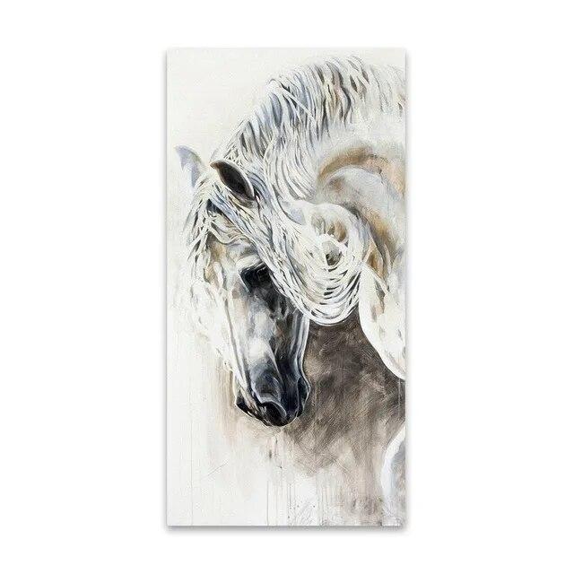 The Horse Abstract Animal Poster and Print Canvas Painting for Living Room Modern Style Artwork Wall Art Pictures Home Decoraton No Frame