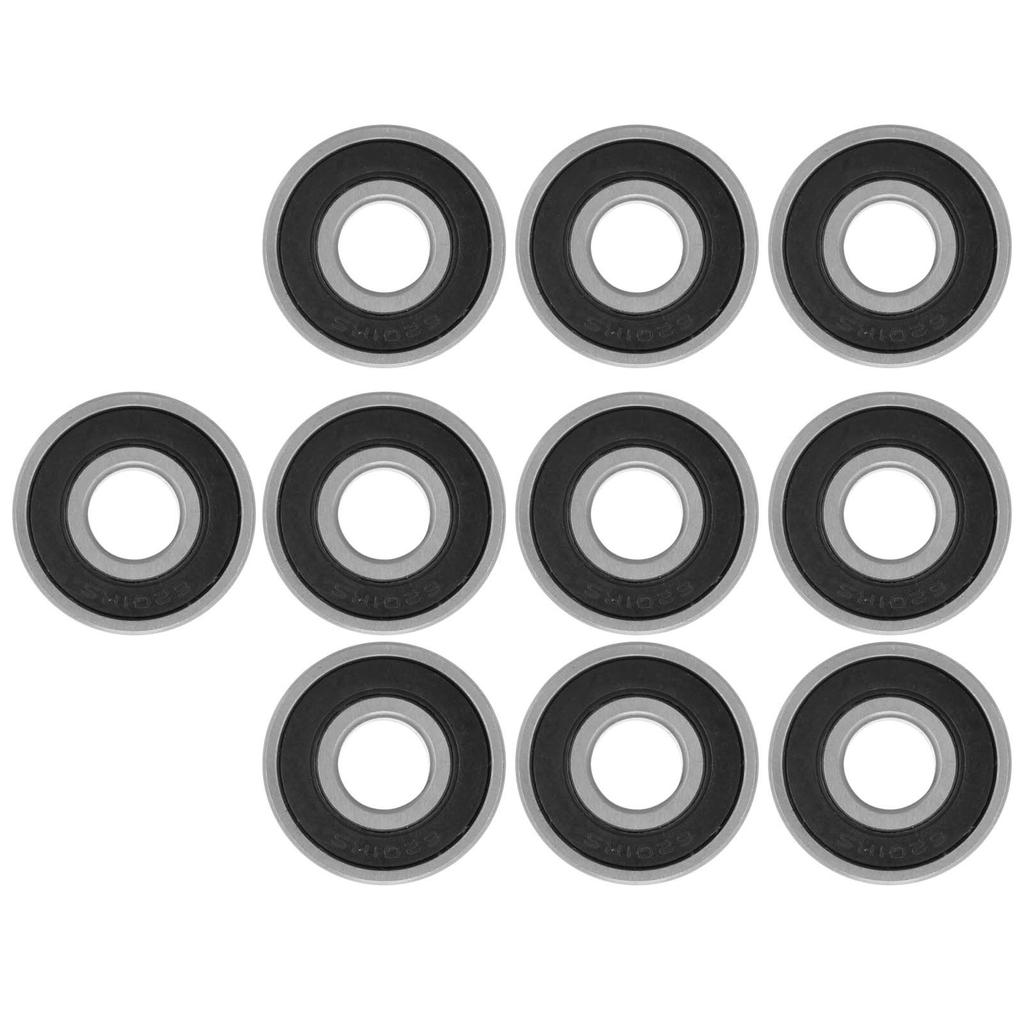 10Pcs 6201‑RS Bearing Steel Deep Groove Ball Bearing 12mm