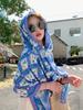New Summer Elegant Women Silk Scarf Beach Long Wrap Shawl Blue Floral Lady Sunscreen Bandana Hijab Mujer Scarve Pareo Foulard