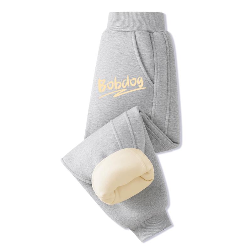 Babudou Girls  Winter Fleece-Lined New Year Sweatpants 100