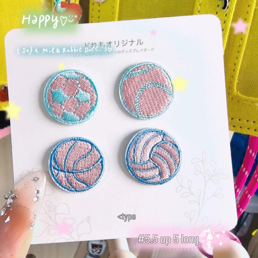 In Stock Embroidered Sports Patches: Basketball, Football, Rugby, Baseball - DIY Clothing Accessories, Iron-on Decoration.