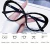 5pcs Super Sized Cat Eye Fashionable Glasses Black Oval Women's Glasses Suitable for Daily Use