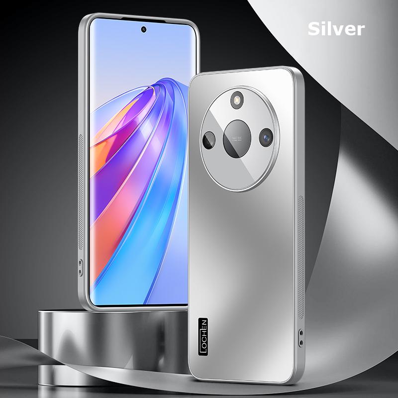 For Honor X60 X50 X40 X60i Pro 5G Dazzle Plating PC Shell Camera Full Cover With Lens Film Super Anti drop Silica gel Edge Anti-slip Case Protector
