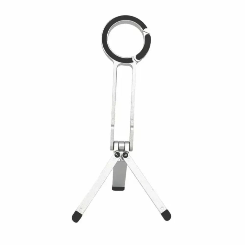 Supporto per Telefono con Moschettone Adsorbimento Magnetico Treppiede Bastone Selfie Portatile Pieghevole Staffa per Cellulare da Esterno