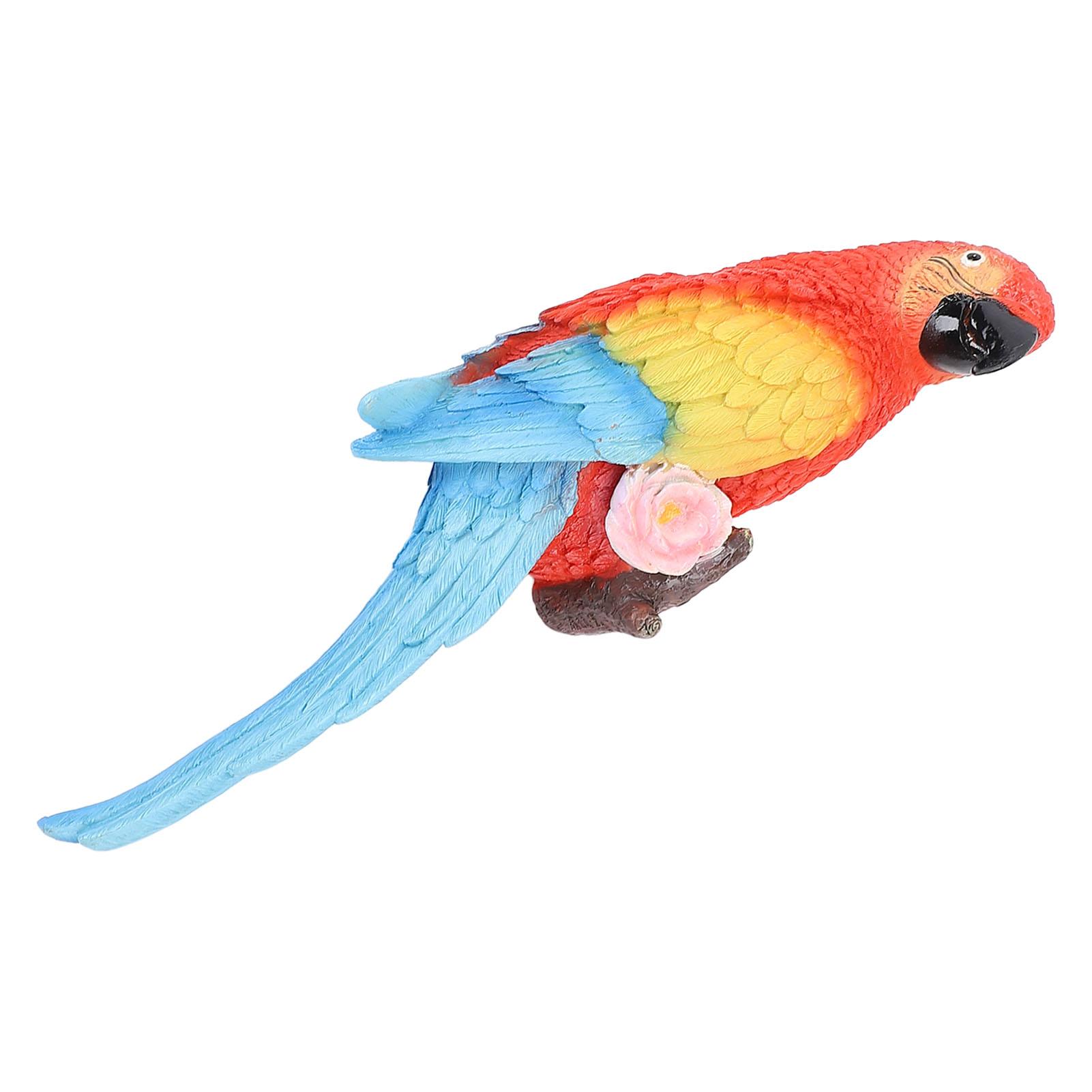 

Ornament Half Face Bird Figurine Resin Sculpture for Tree Wall Living Room Balcony Garden
