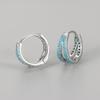 Minimalist Double Layer Zircon Diamond Stud Earrings For Women Chic Unique Versatile Hoop Earrings Fashion Jewelry