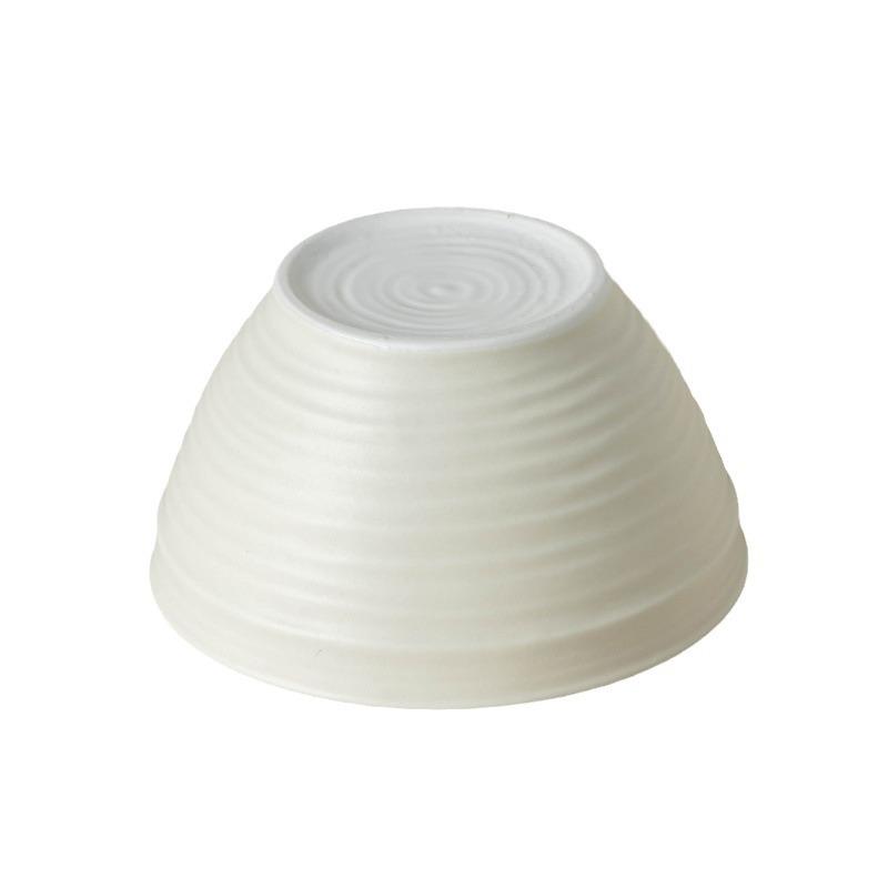 Simple And Versatile Rice Bowl Household One-Person Rice Bowl Drinking Soup Bowl Solid Color Ceramic Small Bowl Round Tableware Noodle Bowl