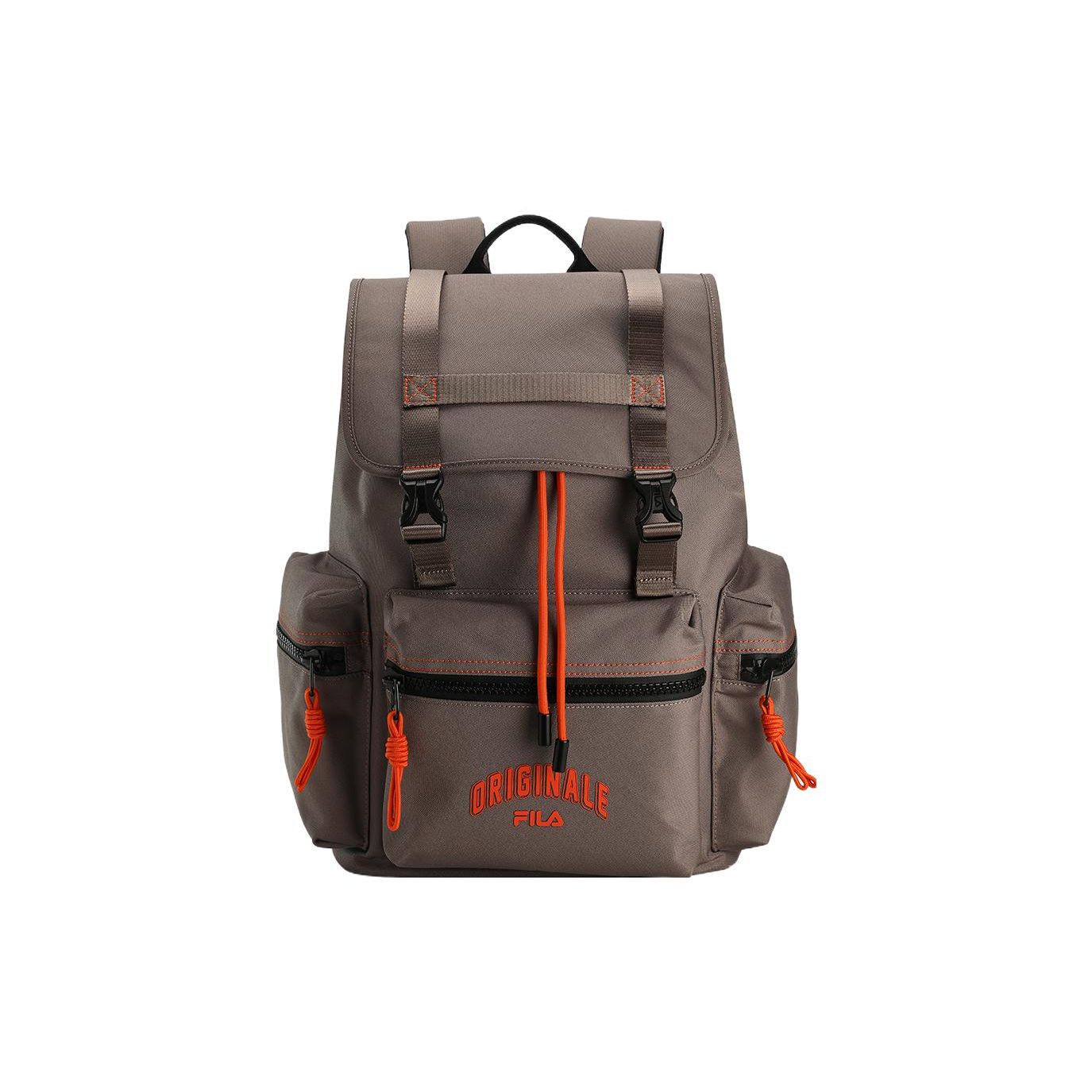 FILA Fashion Casual Commuter Fabric Laptop Backpack Unisex Backpack Coffee-Brown F13M349102F-BN Coffee Umber,Extra Small