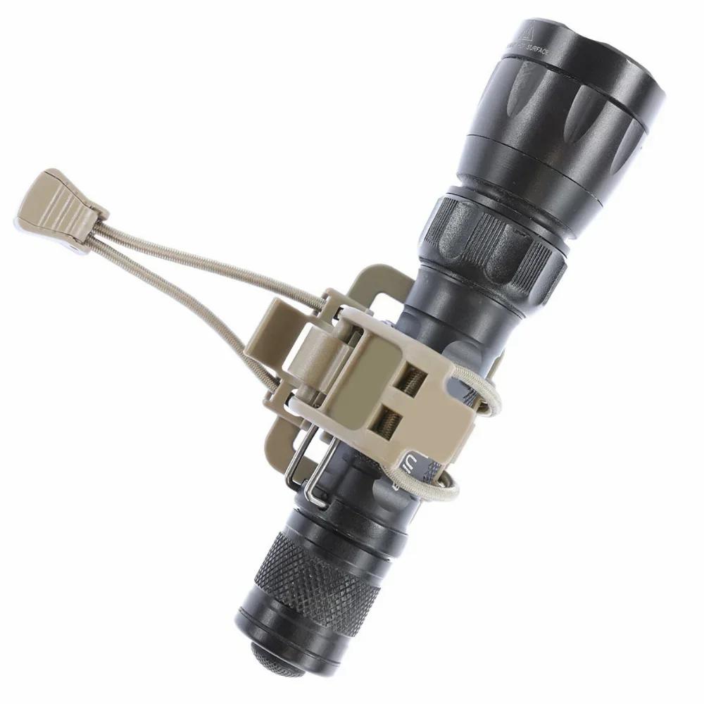 Multifunction Flashlight Clip Hiking Accessories Hanging Buckle Shovel Clamp Axe Clamp Bracket Backpack