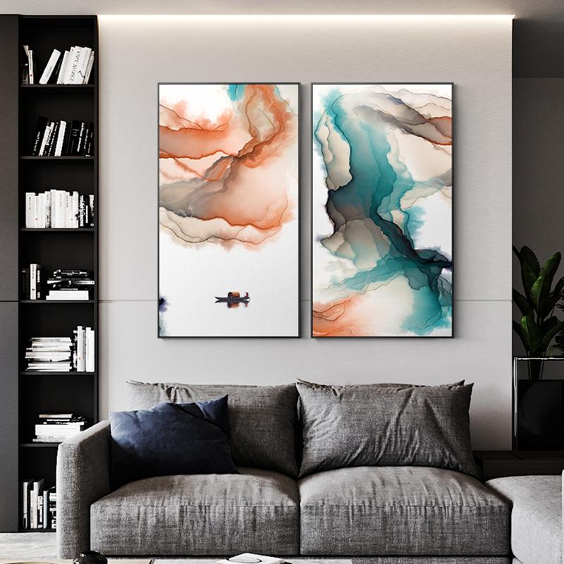 Nowe mody płynącego atramentu obraz na płótnie plakat abstrakcyjny styl Deocr obrazy na ścianę do salonu sypialnia alejek nowoczesny wystrój