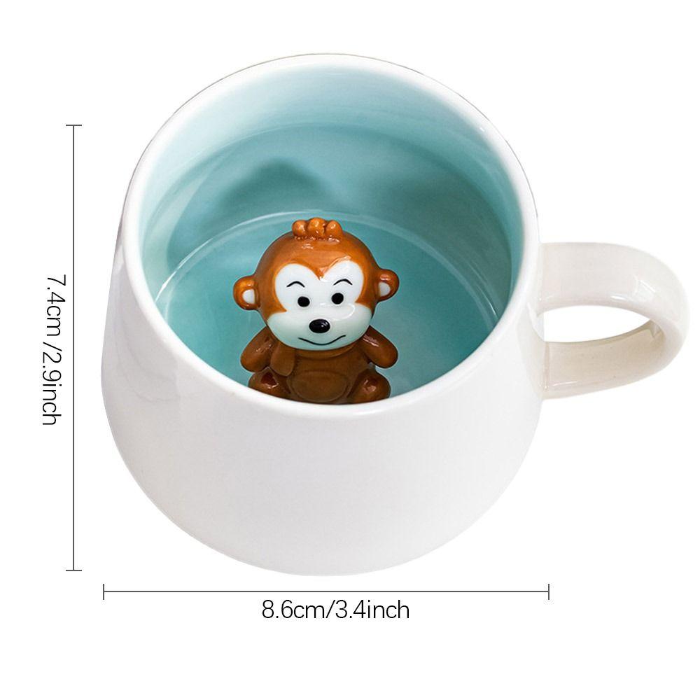 Gift Animal Figurine Zodiac Water Cup Ceramic Cup Milk Tea Cup Coffee Mug