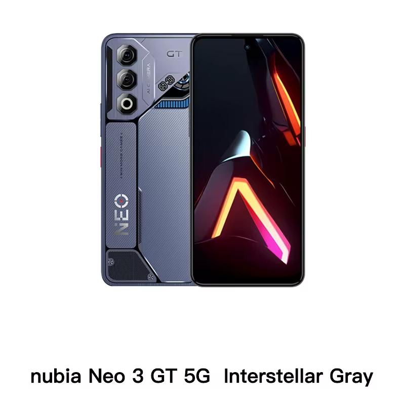 Globální verze mobilního telefonu Nubia Neo 3 GT 5G 6000 mAh baterie 88W nabíjení 50MP fotoaparát 6,8palcový 120Hz OLED Unisoc T9100 NFC