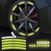 New Car Wheel Reflective Stickers Tyre Warning Stickers 3D Decorative Sticker For Volkswagen VW R Line Golf MK4 MK5 MK6 MK7 MK8
