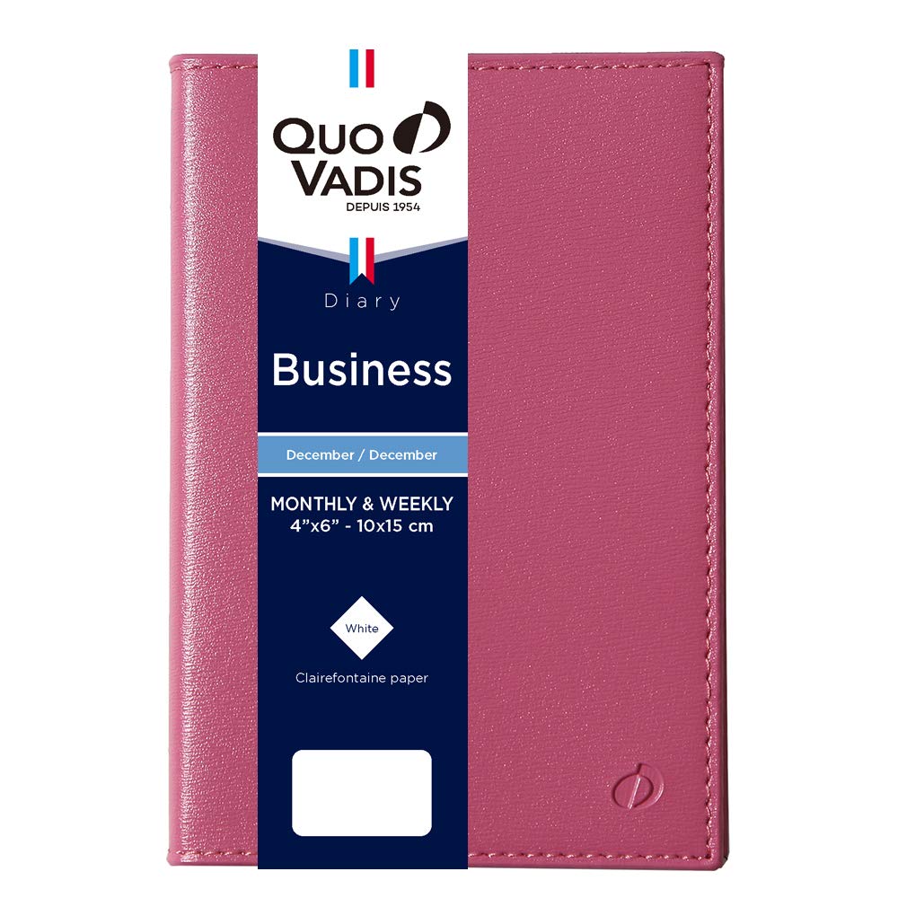 

Quo Vadis 2026 Edition Business/Soho Planner Diary (Weekly Vertical, Starting December 2025, A6 Variant, 10x15cm), Rose, QUOVADIS qv00405ro