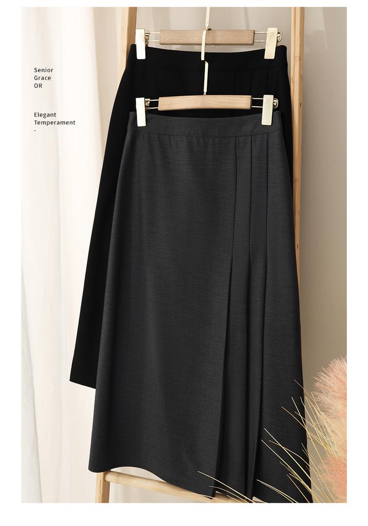 Fashionable Pleated Midi Skirt