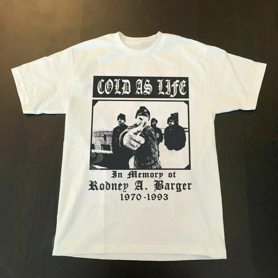 SALE Vtg Cold As Life Band Heavy Cotton White All Size Unisex Classic Shirt Unisex T-Shirt L