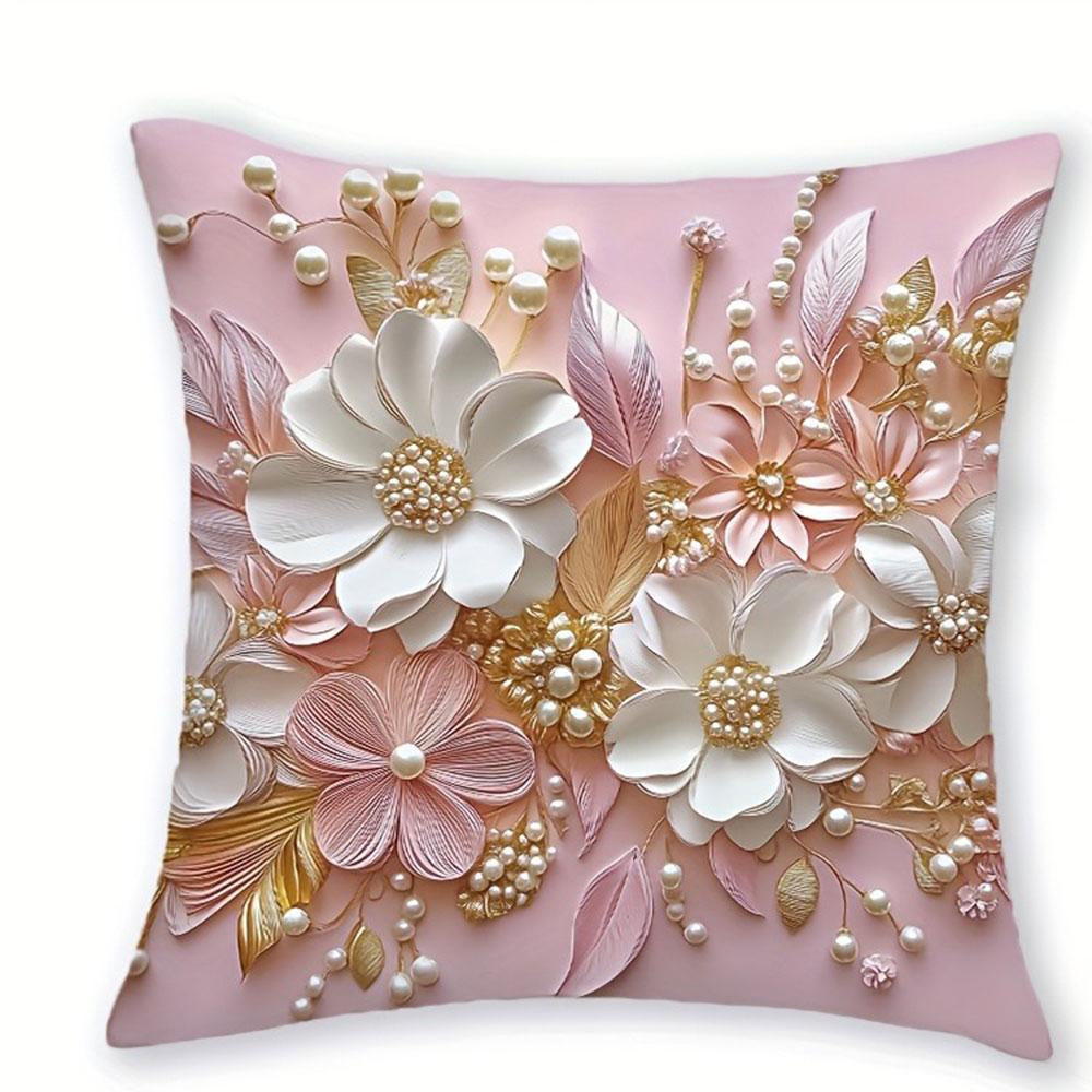 Синяя и Белая Простая Геометрическая НаволочкаСпальня Гостиная Диван Домашний Декор Полиэстеровая Наволочка на Подушку с Молнией 45x45cm