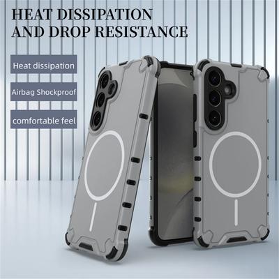 Rutschfeste Bumper Armor Magnetische Handyhülle Für Samsung S24 S25 S26 Plus S23 Ultra A56 A55 A54 A35 A34 A25 A15 Für Magsafe Hülle